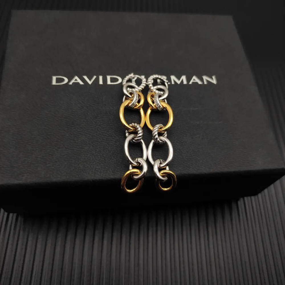 David Yurman Two-Color Mercer Multi-Hoop Earrings - Picture 6 of 6